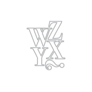 Letter W-Z Fancy Dies