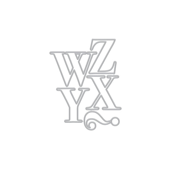 Letter W-Z Fancy Dies