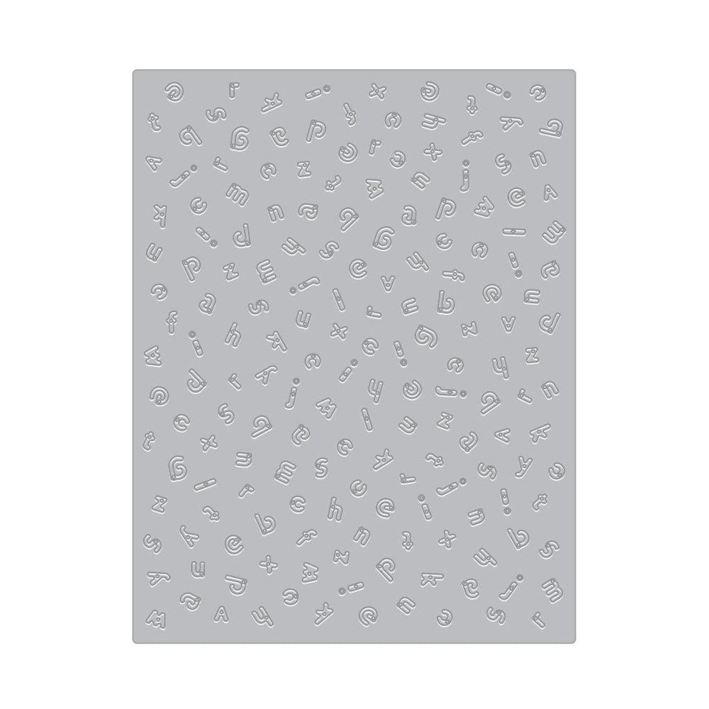 Alphabet Embossing Plate