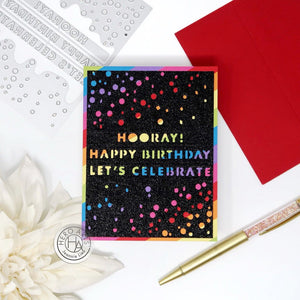 Hooray Birthday Cover Plate Dies