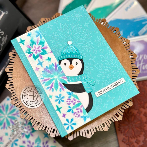 DF212 Peeking Penguin Fancy Die (B) - Hero Arts