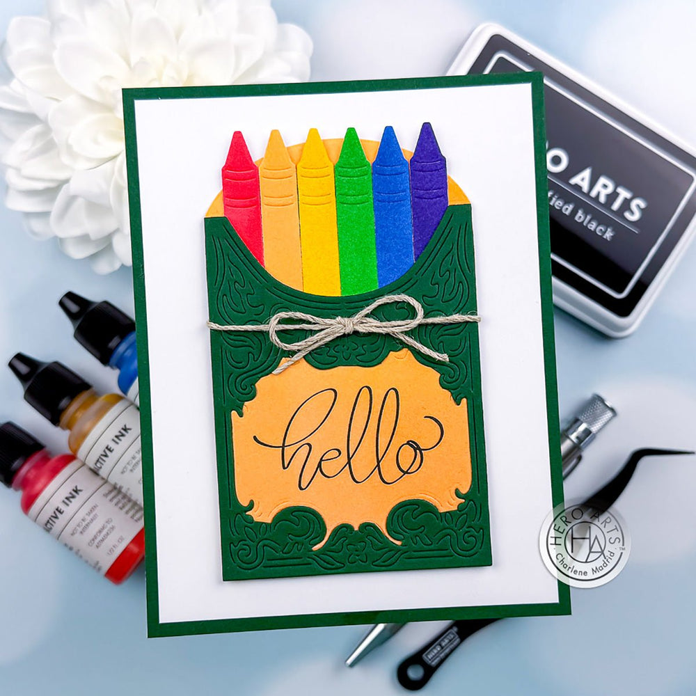 Box of Crayons Fancy Dies