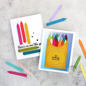Box of Crayons Fancy Dies