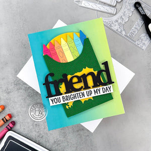 Box of Crayons Fancy Dies