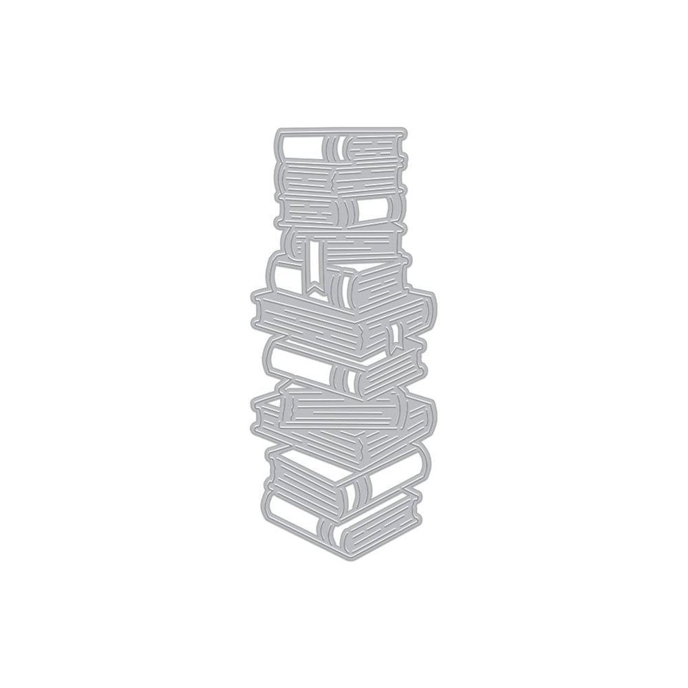 Stacked Books Fancy Dies
