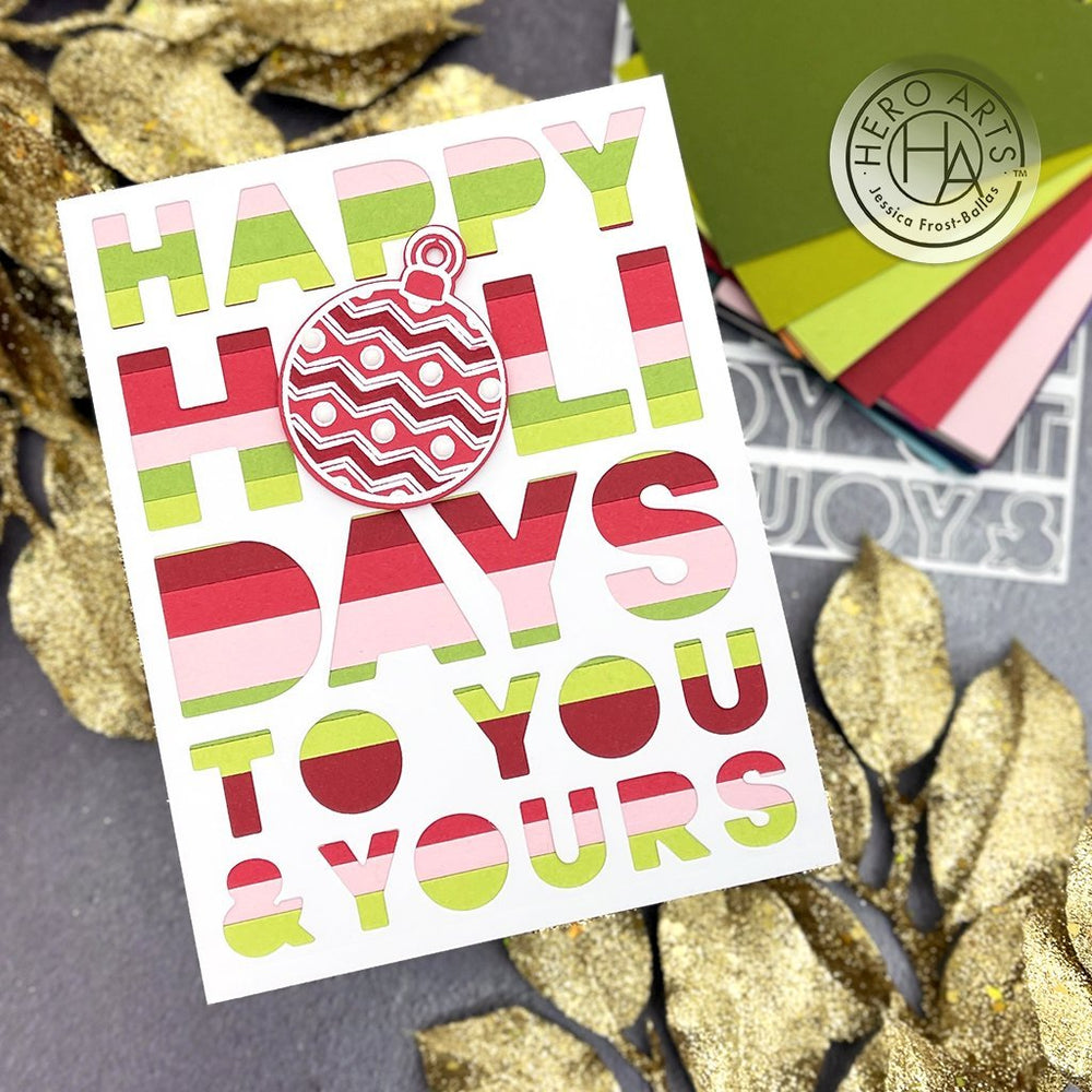 Happy Holidays Cover Plate Dies