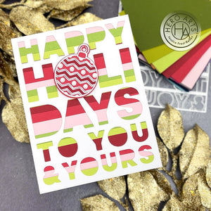 Happy Holidays Cover Plate Dies