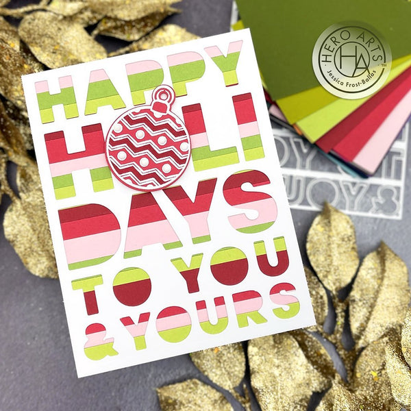 Happy Holidays Cover Plate Dies