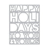 Happy Holidays Cover Plate Dies