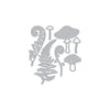Mushroom and Ferns Fancy Dies