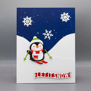 Snow Much Fun Small Die of the Month - card project 12