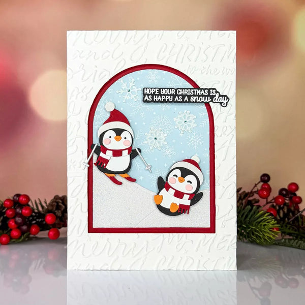 Snow Much Fun Small Die of the Month - card project 13