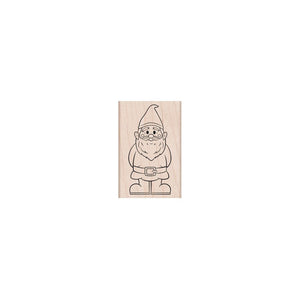 Garden Gnome Woodblock Stamp