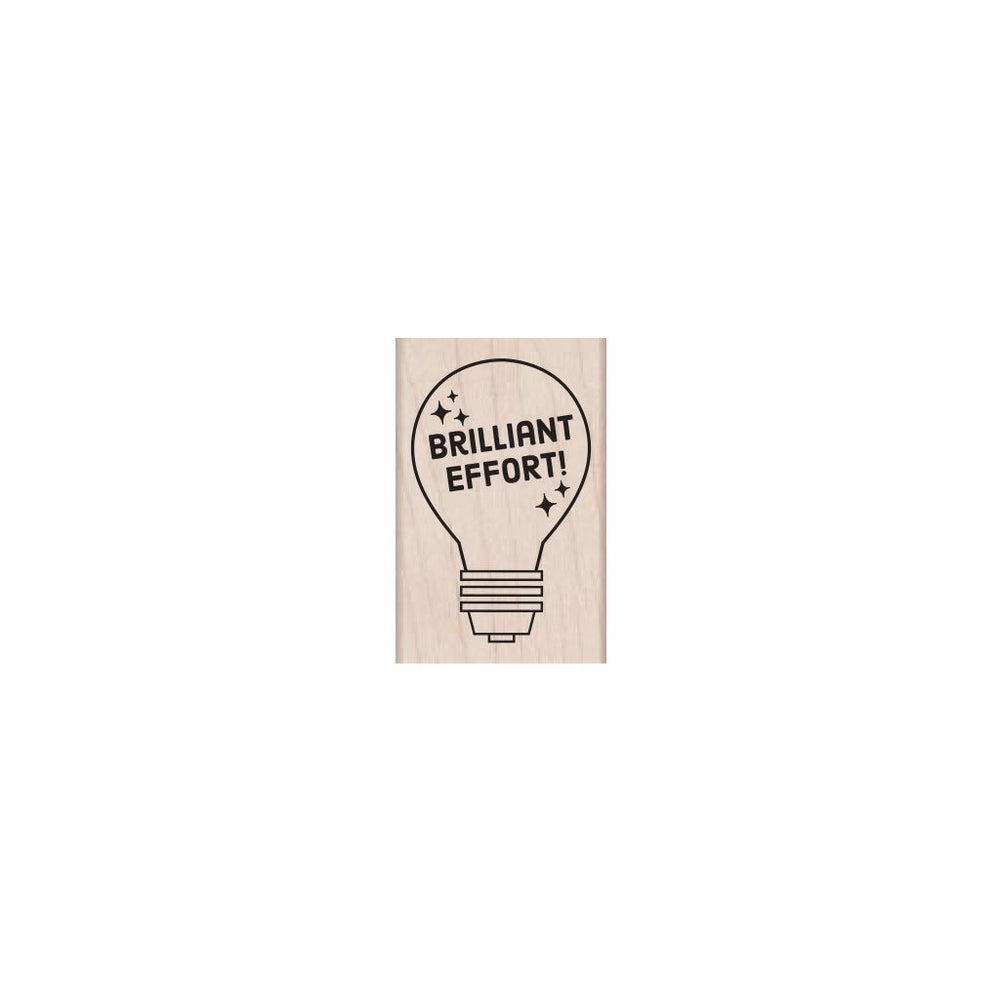 Brilliant Effort Woodblock Stamp