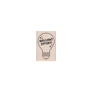 Brilliant Effort Woodblock Stamp