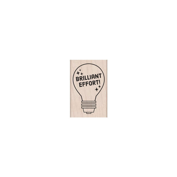 Brilliant Effort Woodblock Stamp