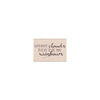 Clouds and Rainbow Message Woodblock Stamp