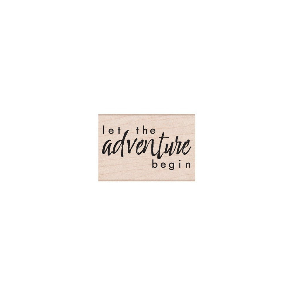 Let the Adventure Begin Woodblock Stamp