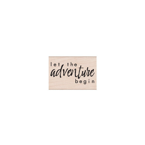 Let the Adventure Begin Woodblock Stamp