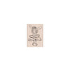 Fairy on Mushroom Woodblock Stamp