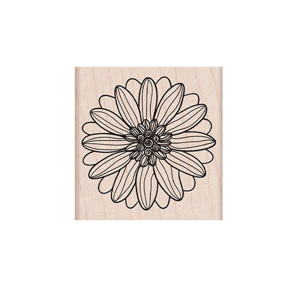 Gerbera Flower Woodblock Stamp
