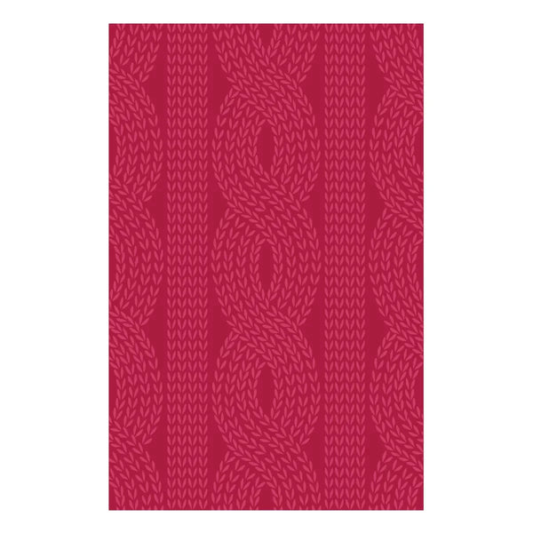 Snuggly Knit Embossing Folder of the Month - embossing folder