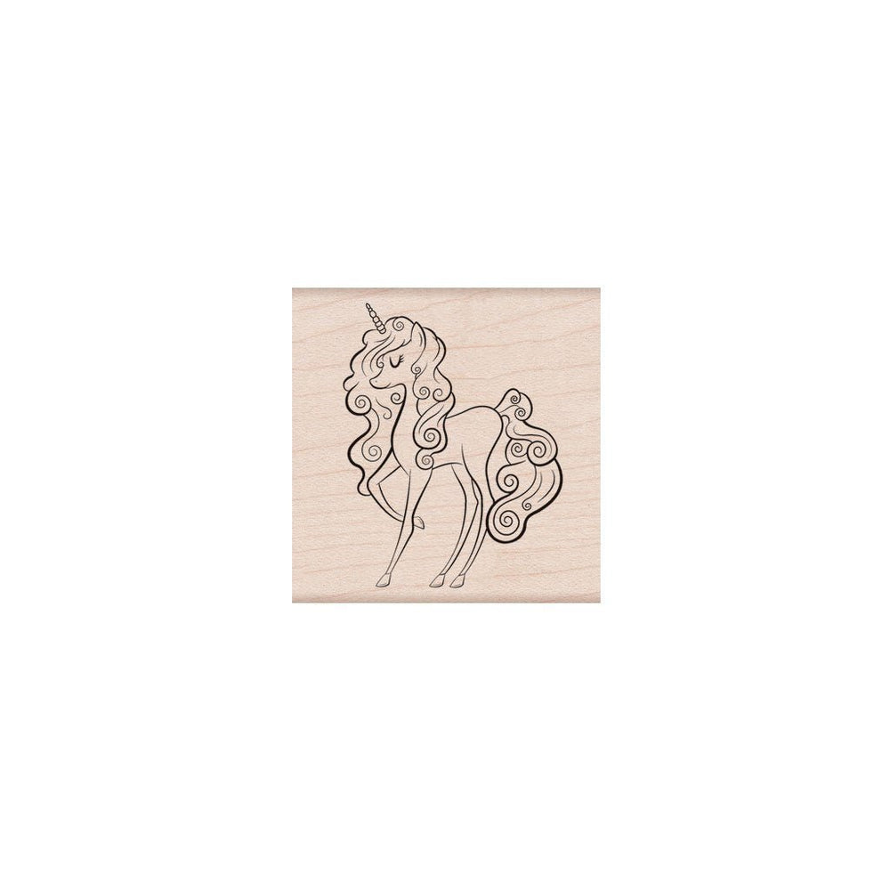 Unicorn Woodblock Stamp
