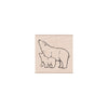 Polar Bears Woodblock Stamp
