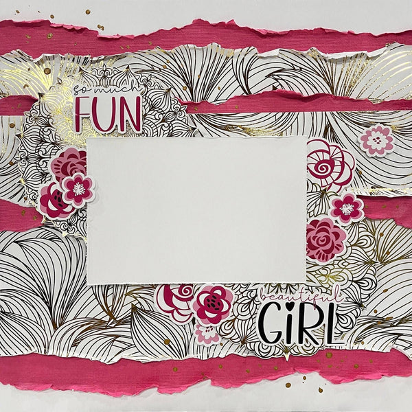 Paper Rose - Floral Backgrounds Gold Foil 12x12 Paper Collection
