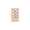 Bear Family Woodblock Stamp