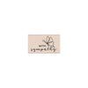 With Sympathy Butterfly Woodblock Stamp