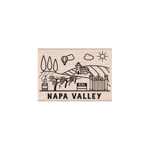 Destination Napa Valley Woodblock Stamp