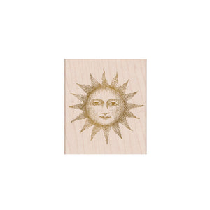 From the Vault Etched Serene Sun Woodblock Stamp