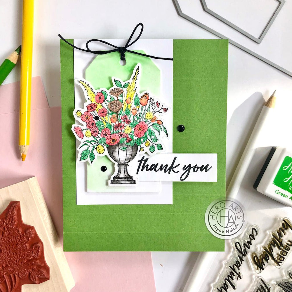 Autumn Arrangement Woodblock Stamp