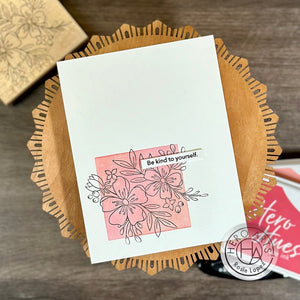 Floral Blooms Woodblock Stamp
