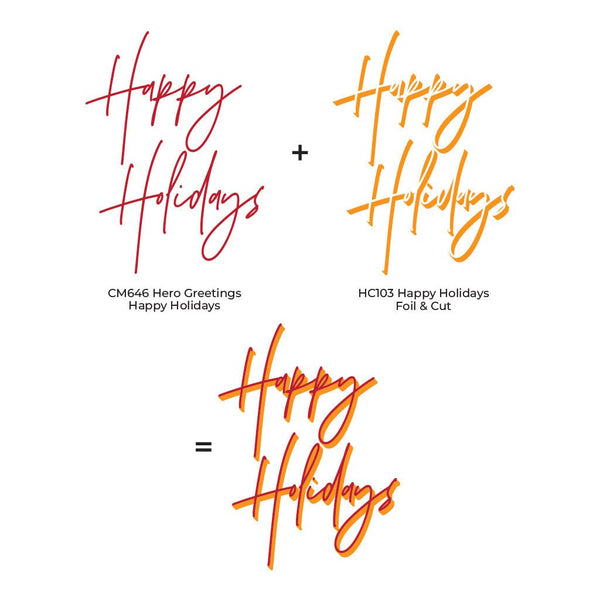 Happy Holidays Foil & Cut