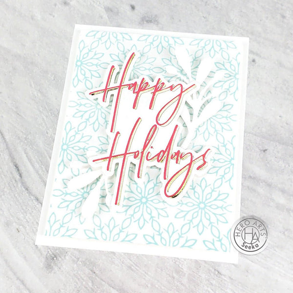Happy Holidays Foil & Cut