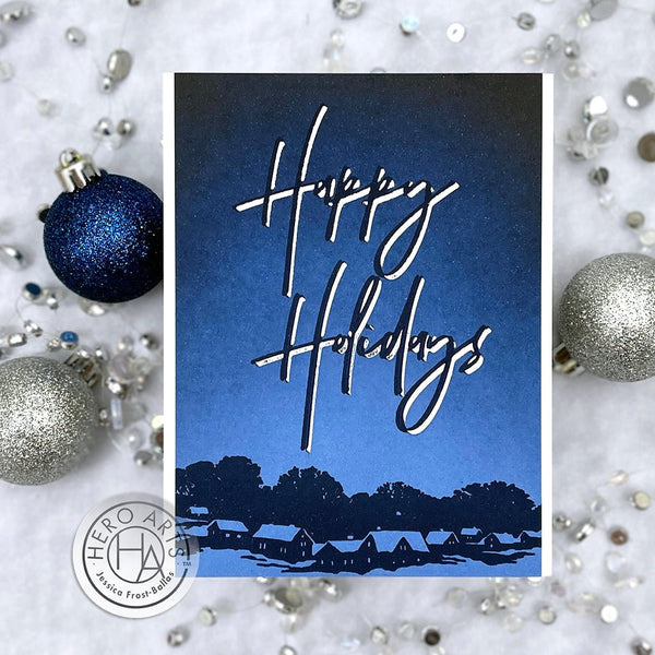 Happy Holidays Foil & Cut