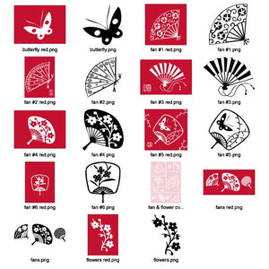 Fans & Flowers Digital Kit