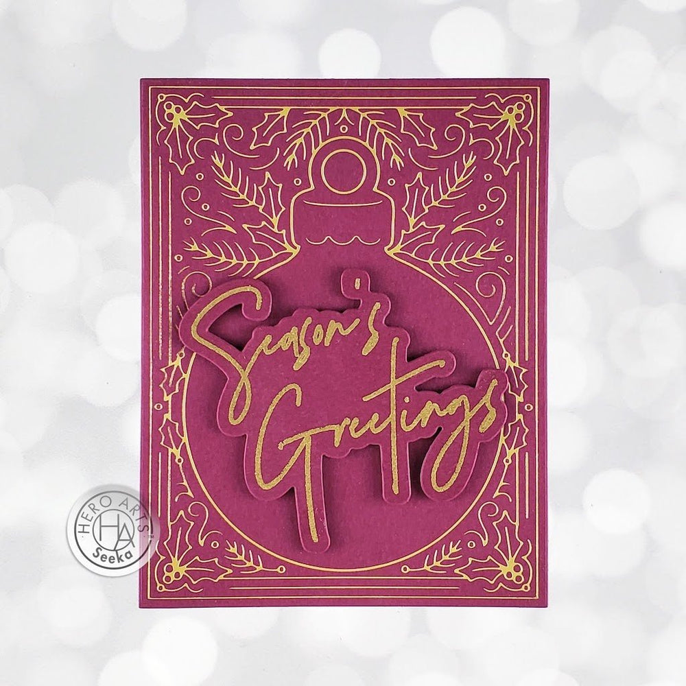 Ornament Border Hot Foil Plate
