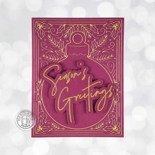 Ornament Border Hot Foil Plate