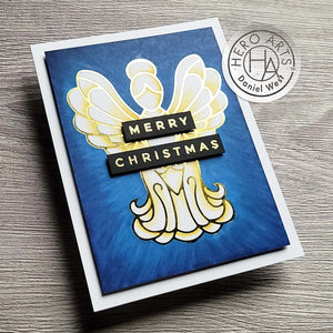 Stained Glass Angel Hot Foil Plate