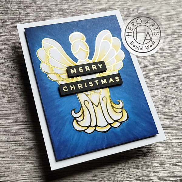 Stained Glass Angel Hot Foil Plate