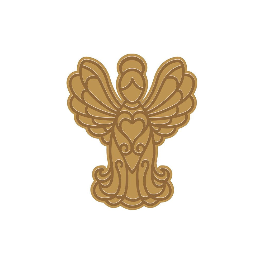 Stained Glass Angel Hot Foil Plate