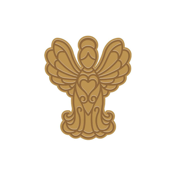 Stained Glass Angel Hot Foil Plate