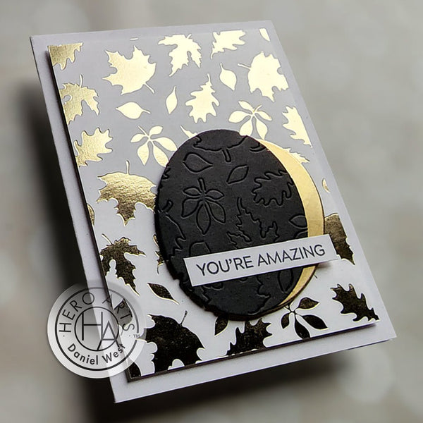 Fall Leaves Hot Foil Plate