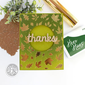 Fall Leaves Hot Foil Plate