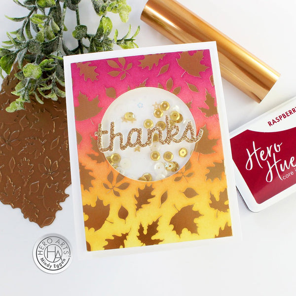 Fall Leaves Hot Foil Plate