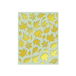 Fall Leaves Hot Foil Plate