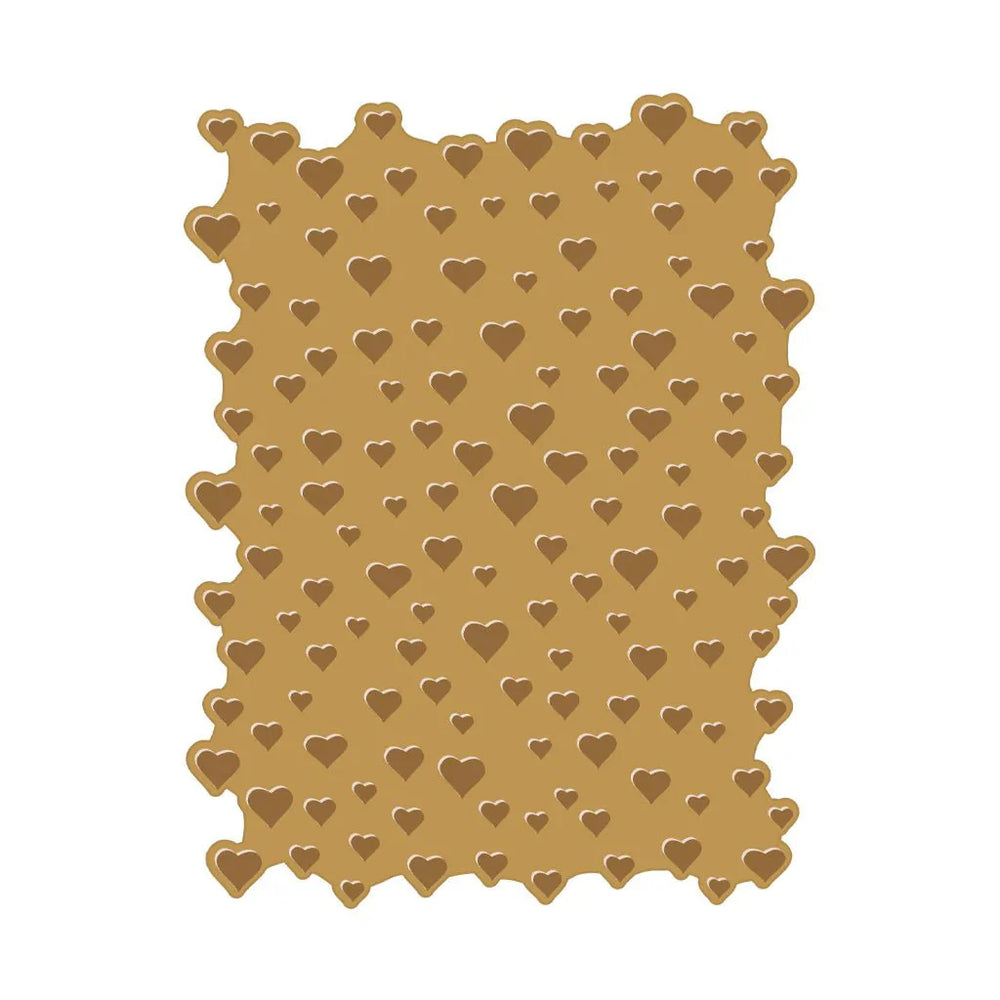Hearts Hot Foil Plate